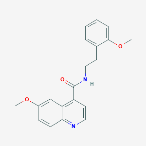 6-methoxy-N-[2-(2-methoxyphenyl)ethyl]quinoline-4-carboxamide