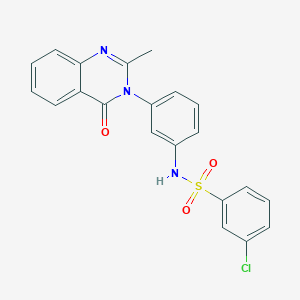 3-chloro-N-(3-(2-methyl-4-oxoquinazolin-3(4H)-yl)phenyl)benzenesulfonamide