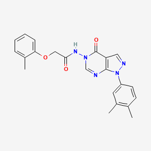 N-(1-(3,4-dimethylphenyl)-4-oxo-1H-pyrazolo[3,4-d]pyrimidin-5(4H)-yl)-2-(o-tolyloxy)acetamide