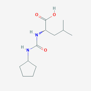 (2S)-2-(cyclopentylcarbamoylamino)-4-methylpentanoic acid