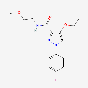 4-ethoxy-1-(4-fluorophenyl)-N-(2-methoxyethyl)-1H-pyrazole-3-carboxamide