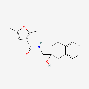 molecular formula C18H21NO3 B2558342 N-[(2-hydroxy-1,2,3,4-tetrahydronaphthalen-2-yl)methyl]-2,5-dimethylfuran-3-carboxamide CAS No. 1421509-27-4