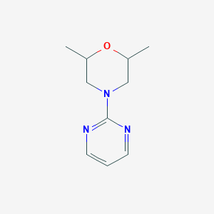 molecular formula C10H15N3O B2558344 2,6-Dimethyl-4-pyrimidin-2-ylmorpholine CAS No. 419557-03-2