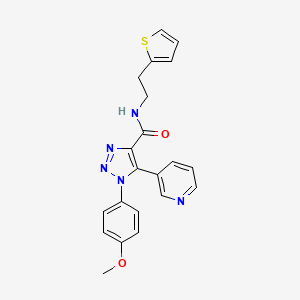 molecular formula C21H19N5O2S B2558350 N-[5-((Z)-2-{3-[(cyclooctylamino)sulfonyl]-4-methylphenyl}vinyl)-3-methylisoxazol-4-yl]acetamide CAS No. 1207058-88-5