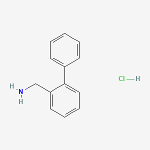molecular formula C13H14ClN B2558351 2-Phenylbenzylamine hydrochloride CAS No. 1924-77-2; 854207-87-7