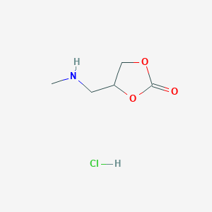 4-(Methylaminomethyl)-1,3-dioxolan-2-one;hydrochloride