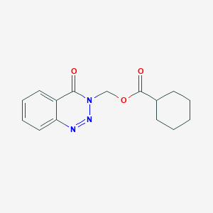 (4-Oxo-1,2,3-benzotriazin-3-yl)methyl cyclohexanecarboxylate