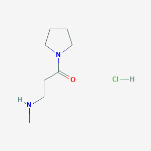 3-(Methylamino)-1-pyrrolidin-1-ylpropan-1-one;hydrochloride
