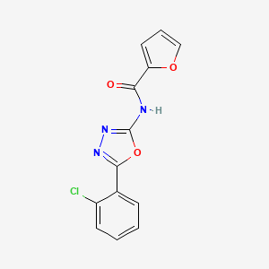 molecular formula C13H8ClN3O3 B2558399 N-(5-(2-chlorophenyl)-1,3,4-oxadiazol-2-yl)furan-2-carboxamide CAS No. 717873-59-1
