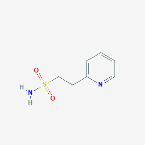 molecular formula C7H10N2O2S B2558402 2-(Pyridin-2-yl)ethane-1-sulfonamide CAS No. 776287-41-3