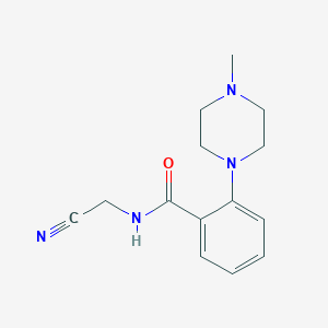 molecular formula C14H18N4O B2558422 N-(Cyanomethyl)-2-(4-methylpiperazin-1-yl)benzamide CAS No. 2249084-47-5