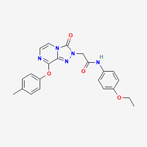 molecular formula C22H21N5O4 B2558427 N-(4-ethoxyphenyl)-2-(3-oxo-8-(p-tolyloxy)-[1,2,4]triazolo[4,3-a]pyrazin-2(3H)-yl)acetamide CAS No. 1251587-45-7