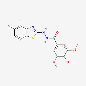 N'-(4,5-dimethyl-1,3-benzothiazol-2-yl)-3,4,5-trimethoxybenzohydrazide