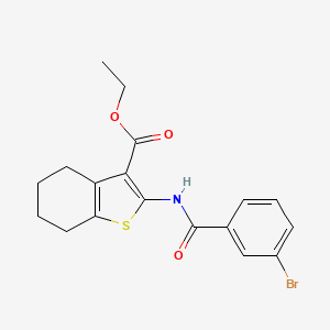 Ethyl 2-[(3-bromobenzoyl)amino]-4,5,6,7-tetrahydro-1-benzothiophene-3-carboxylate