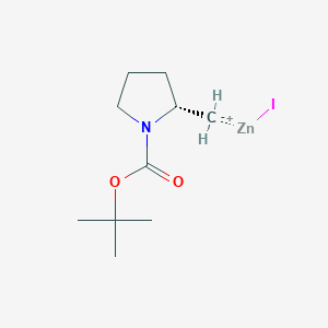 molecular formula C10H18INO2Zn B2558477 tert-butyl (2S)-2-methanidylpyrrolidine-1-carboxylate;iodozinc(1+) CAS No. 2135683-38-2