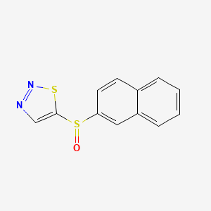 molecular formula C12H8N2OS2 B2558482 2-Naphthyl 1,2,3-thiadiazol-5-yl sulfoxide CAS No. 477713-11-4