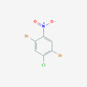 molecular formula C6H2Br2ClNO2 B2558494 1,4-Dibromo-2-chloro-5-nitrobenzene CAS No. 1855836-48-4