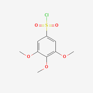 molecular formula C9H11ClO5S B2558496 3,4,5-Trimethoxybenzene-1-sulfonyl chloride CAS No. 39614-62-5