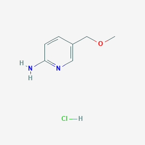 molecular formula C7H11ClN2O B2558501 5-(Methoxymethyl)pyridin-2-amine;hydrochloride CAS No. 201002-17-7