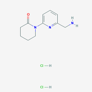1-[6-(Aminomethyl)pyridin-2-yl]piperidin-2-one dihydrochloride