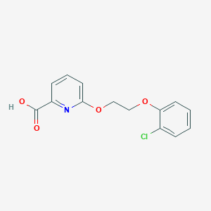 B2558513 6-[2-(2-Chlorophenoxy)ethoxy]pyridine-2-carboxylic acid CAS No. 2060052-79-9