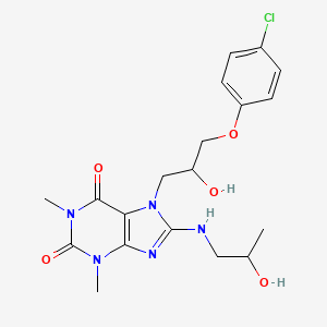 7-(3-(4-chlorophenoxy)-2-hydroxypropyl)-8-((2-hydroxypropyl)amino)-1,3-dimethyl-1H-purine-2,6(3H,7H)-dione
