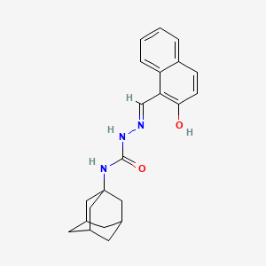 1-(Adamantan-1-YL)-3-[(E)-[(2-hydroxynaphthalen-1-YL)methylidene]amino]urea