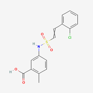 5-[2-(2-Chlorophenyl)ethenesulfonamido]-2-methylbenzoic acid