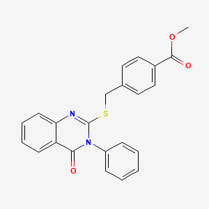 Methyl 4-{[(4-oxo-3-phenyl-3,4-dihydroquinazolin-2-yl)sulfanyl]methyl}benzoate