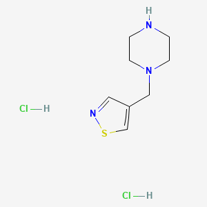 4-(Piperazin-1-ylmethyl)-1,2-thiazole;dihydrochloride
