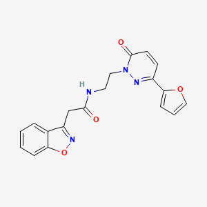 2-(benzo[d]isoxazol-3-yl)-N-(2-(3-(furan-2-yl)-6-oxopyridazin-1(6H)-yl)ethyl)acetamide