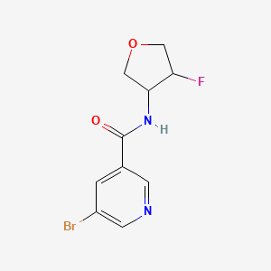 molecular formula C10H10BrFN2O2 B2558598 5-bromo-N-(4-fluorooxolan-3-yl)pyridine-3-carboxamide CAS No. 2197782-44-6