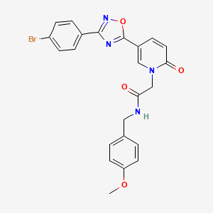 2-(5-(3-(4-bromophenyl)-1,2,4-oxadiazol-5-yl)-2-oxopyridin-1(2H)-yl)-N-(4-methoxybenzyl)acetamide