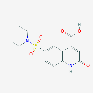 6-(Diethylsulfamoyl)-2-hydroxyquinoline-4-carboxylic acid