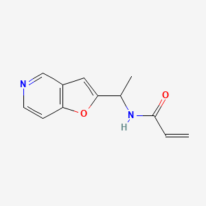 molecular formula C12H12N2O2 B2558701 N-(1-{furo[3,2-c]pyridin-2-yl}ethyl)prop-2-enamide CAS No. 2305283-44-5