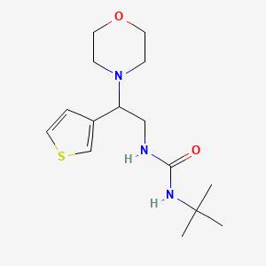 1-(Tert-butyl)-3-(2-morpholino-2-(thiophen-3-yl)ethyl)urea