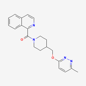 Isoquinolin-1-yl-[4-[(6-methylpyridazin-3-yl)oxymethyl]piperidin-1-yl]methanone