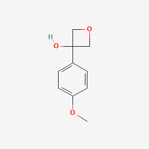 molecular formula C10H12O3 B2558811 3-(4-Methoxyphenyl)oxetan-3-ol CAS No. 26755-28-2