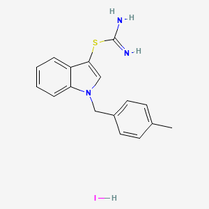 1-(4-Methylbenzyl)-1H-indol-3-yl imidothiocarbamate hydroiodide