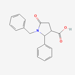 1-Benzyl-5-oxo-2-phenylpyrrolidine-3-carboxylic acid