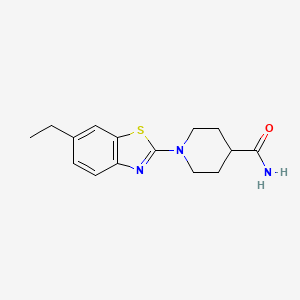 1-(6-Ethyl-1,3-benzothiazol-2-yl)piperidine-4-carboxamide
