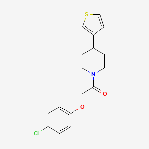 2-(4-Chlorophenoxy)-1-(4-(thiophen-3-yl)piperidin-1-yl)ethanone