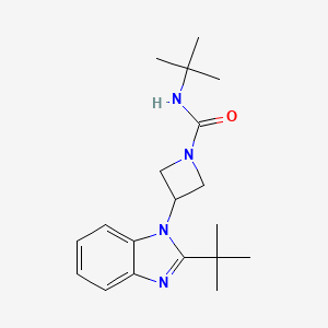 N-tert-butyl-3-(2-tert-butyl-1H-1,3-benzodiazol-1-yl)azetidine-1-carboxamide