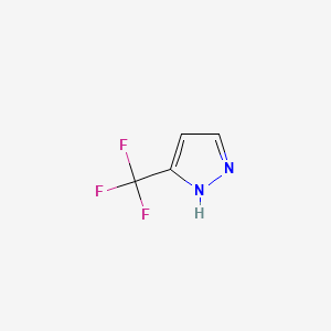 molecular formula C4H3F3N2 B2558911 3-(Trifluoromethyl)pyrazole CAS No. 1087160-38-0; 20154-03-4