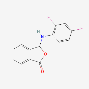 molecular formula C14H9F2NO2 B2558916 3-((2,4-difluorophenyl)amino)isobenzofuran-1(3H)-one CAS No. 663884-80-8