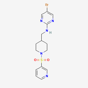 5-Bromo-N-[(1-pyridin-3-ylsulfonylpiperidin-4-yl)methyl]pyrimidin-2-amine