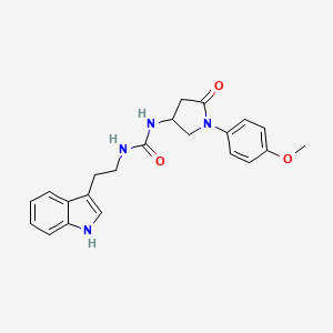 1-(2-(1H-indol-3-yl)ethyl)-3-(1-(4-methoxyphenyl)-5-oxopyrrolidin-3-yl)urea