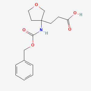 3-[3-(Phenylmethoxycarbonylamino)oxolan-3-yl]propanoic acid