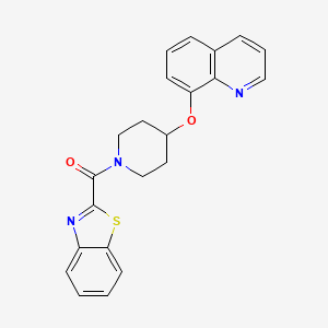 Benzo[d]thiazol-2-yl(4-(quinolin-8-yloxy)piperidin-1-yl)methanone