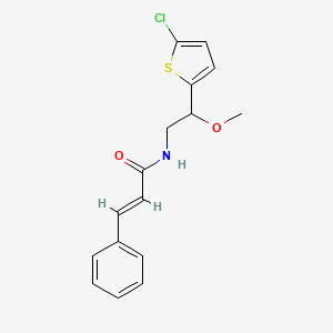 N-(2-(5-chlorothiophen-2-yl)-2-methoxyethyl)cinnamamide